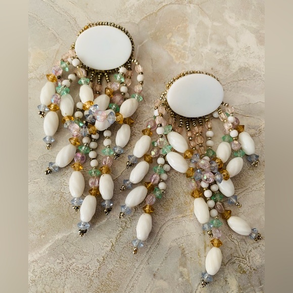 Chipita Beaded Chandelier Pierced Earrings - Picture 4 of 4